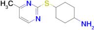 4-((4-Methylpyrimidin-2-yl)thio)cyclohexan-1-amine