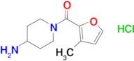 (4-Aminopiperidin-1-yl)(3-methylfuran-2-yl)methanone hydrochloride