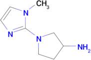 1-(1-Methyl-1h-imidazol-2-yl)pyrrolidin-3-amine