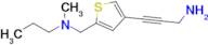 3-(5-((Methyl(propyl)amino)methyl)thiophen-3-yl)prop-2-yn-1-amine