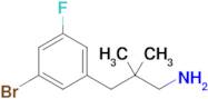 3-(3-Bromo-5-fluorophenyl)-2,2-dimethylpropan-1-amine