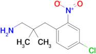 3-(4-Chloro-2-nitrophenyl)-2,2-dimethylpropan-1-amine