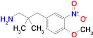 3-(4-Methoxy-3-nitrophenyl)-2,2-dimethylpropan-1-amine