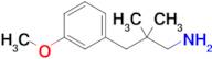 3-(3-Methoxyphenyl)-2,2-dimethylpropan-1-amine