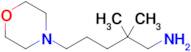 2,2-Dimethyl-5-morpholinopentan-1-amine