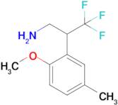 3,3,3-Trifluoro-2-(2-methoxy-5-methylphenyl)propan-1-amine