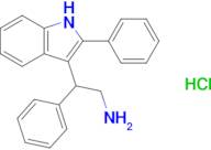 2-Phenyl-2-(2-phenyl-1h-indol-3-yl)ethan-1-amine hydrochloride