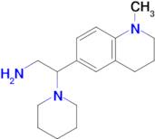 2-(1-Methyl-1,2,3,4-tetrahydroquinolin-6-yl)-2-(piperidin-1-yl)ethan-1-amine