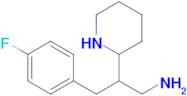 3-(4-Fluorophenyl)-2-(piperidin-2-yl)propan-1-amine