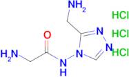 2-Amino-N-(3-(aminomethyl)-4h-1,2,4-triazol-4-yl)acetamide trihydrochloride