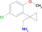 (1-(5-Chloro-2-methoxyphenyl)cyclopropyl)methanamine