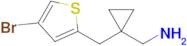 (1-((4-Bromothiophen-2-yl)methyl)cyclopropyl)methanamine