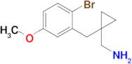 (1-(2-Bromo-5-methoxybenzyl)cyclopropyl)methanamine