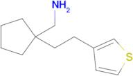 (1-(2-(Thiophen-3-yl)ethyl)cyclopentyl)methanamine