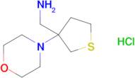 (3-Morpholinotetrahydrothiophen-3-yl)methanamine hydrochloride