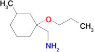 (3-Methyl-1-propoxycyclohexyl)methanamine