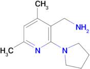 (4,6-Dimethyl-2-(pyrrolidin-1-yl)pyridin-3-yl)methanamine