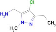 (4-Chloro-3-ethyl-1-methyl-1h-pyrazol-5-yl)methanamine