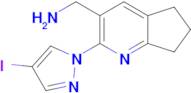 (2-(4-Iodo-1h-pyrazol-1-yl)-6,7-dihydro-5h-cyclopenta[b]pyridin-3-yl)methanamine