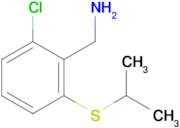 (2-Chloro-6-(isopropylthio)phenyl)methanamine