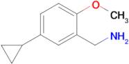 (5-Cyclopropyl-2-methoxyphenyl)methanamine