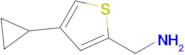 (4-Cyclopropylthiophen-2-yl)methanamine