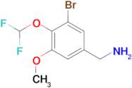 (3-Bromo-4-(difluoromethoxy)-5-methoxyphenyl)methanamine