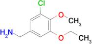 (3-Chloro-5-ethoxy-4-methoxyphenyl)methanamine