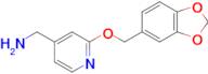 (2-(Benzo[d][1,3]dioxol-5-ylmethoxy)pyridin-4-yl)methanamine