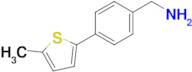 (4-(5-Methylthiophen-2-yl)phenyl)methanamine