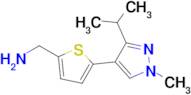 (5-(3-Isopropyl-1-methyl-1h-pyrazol-4-yl)thiophen-2-yl)methanamine