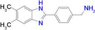 (4-(5,6-Dimethyl-1h-benzo[d]imidazol-2-yl)phenyl)methanamine
