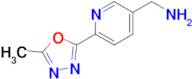 (6-(5-Methyl-1,3,4-oxadiazol-2-yl)pyridin-3-yl)methanamine