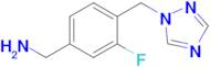 (4-((1h-1,2,4-Triazol-1-yl)methyl)-3-fluorophenyl)methanamine