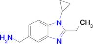 (1-Cyclopropyl-2-ethyl-1h-benzo[d]imidazol-5-yl)methanamine