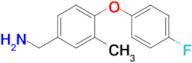 (4-(4-Fluorophenoxy)-3-methylphenyl)methanamine