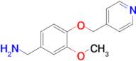 (3-Methoxy-4-(pyridin-4-ylmethoxy)phenyl)methanamine