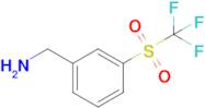 (3-((Trifluoromethyl)sulfonyl)phenyl)methanamine