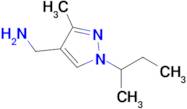 (1-(Sec-butyl)-3-methyl-1h-pyrazol-4-yl)methanamine