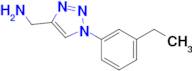 (1-(3-Ethylphenyl)-1h-1,2,3-triazol-4-yl)methanamine