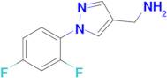 (1-(2,4-Difluorophenyl)-1h-pyrazol-4-yl)methanamine