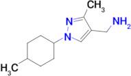 (3-Methyl-1-(4-methylcyclohexyl)-1h-pyrazol-4-yl)methanamine