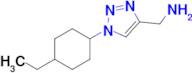 (1-(4-Ethylcyclohexyl)-1h-1,2,3-triazol-4-yl)methanamine