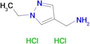 (1-Ethyl-1h-pyrazol-4-yl)methanamine dihydrochloride