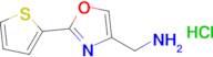 (2-(Thiophen-2-yl)oxazol-4-yl)methanamine hydrochloride