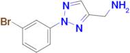 (2-(3-Bromophenyl)-2h-1,2,3-triazol-4-yl)methanamine