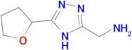 (5-(Tetrahydrofuran-2-yl)-4h-1,2,4-triazol-3-yl)methanamine