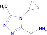 (4-Cyclopropyl-5-methyl-4h-1,2,4-triazol-3-yl)methanamine