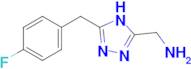 (5-(4-Fluorobenzyl)-4h-1,2,4-triazol-3-yl)methanamine