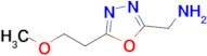 (5-(2-Methoxyethyl)-1,3,4-oxadiazol-2-yl)methanamine